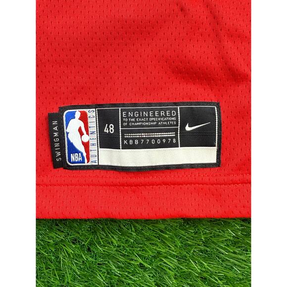 Nike NBA Houston Rockets #3 Red Dri-FIT Swingman Jersey Size 48 Men’s Sport L - Picture 2 of 5